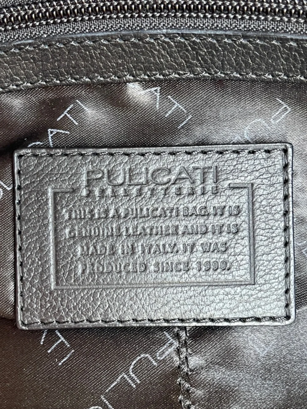 PULICATI Black Calf Hair Leather Satchel Crossbody